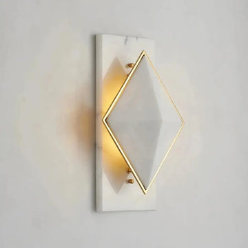 Geometric Alabaster Wall Sconce
