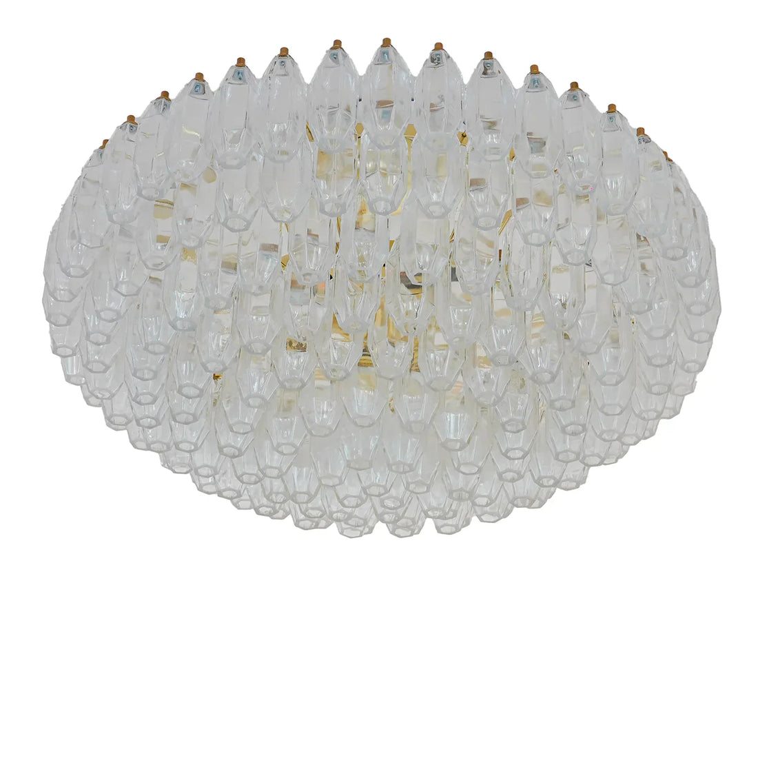 Prismatico 12-Light Clear Ceiling Lamp 35"