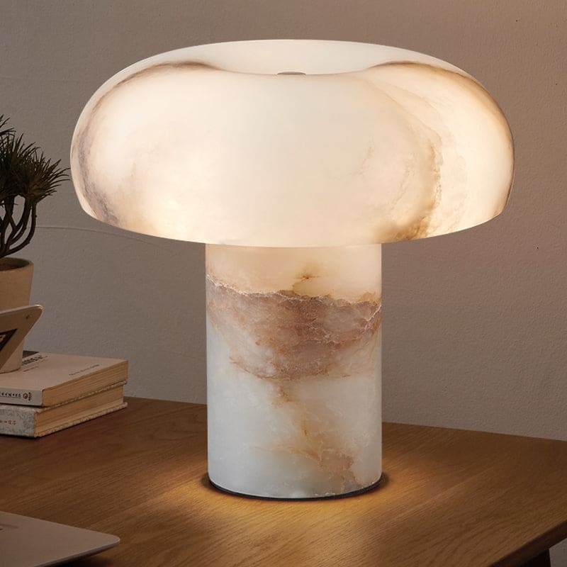 Alabaster Dome Table Lamp
