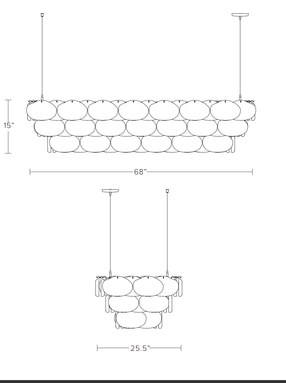 Ostrea Chandelier