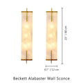 Beckett Alabaster Wall Sconce
